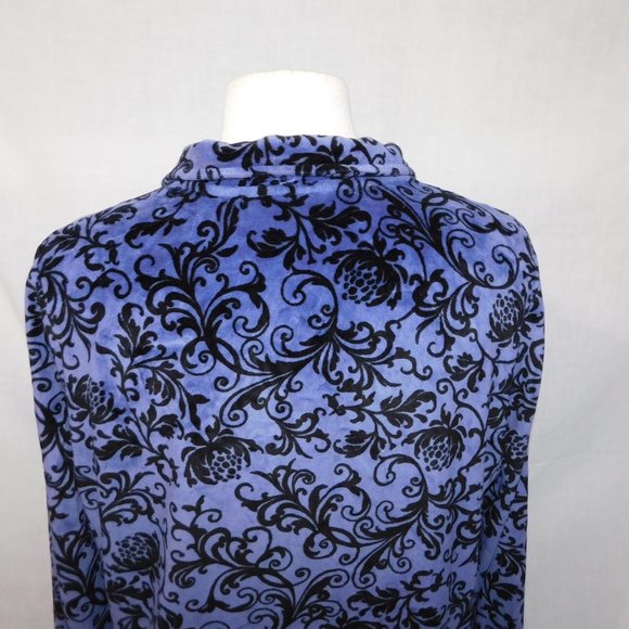 Northern Reflection Womens L Purple Black Velour Full Zip Track jacket - Picture 9 of 10